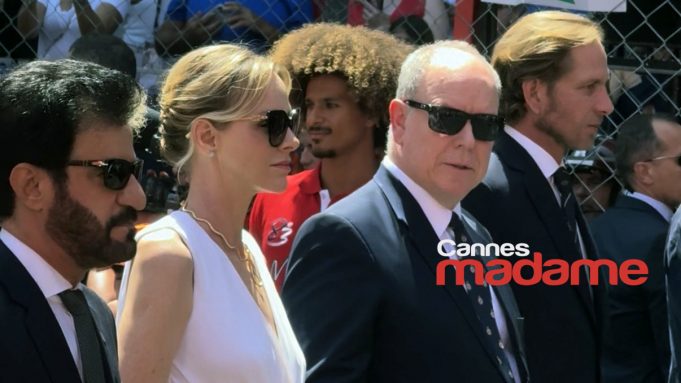 Prince Albert II and Princess Charlene at Monaco GP Grid